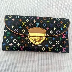 Multi colour vintage LV wallet